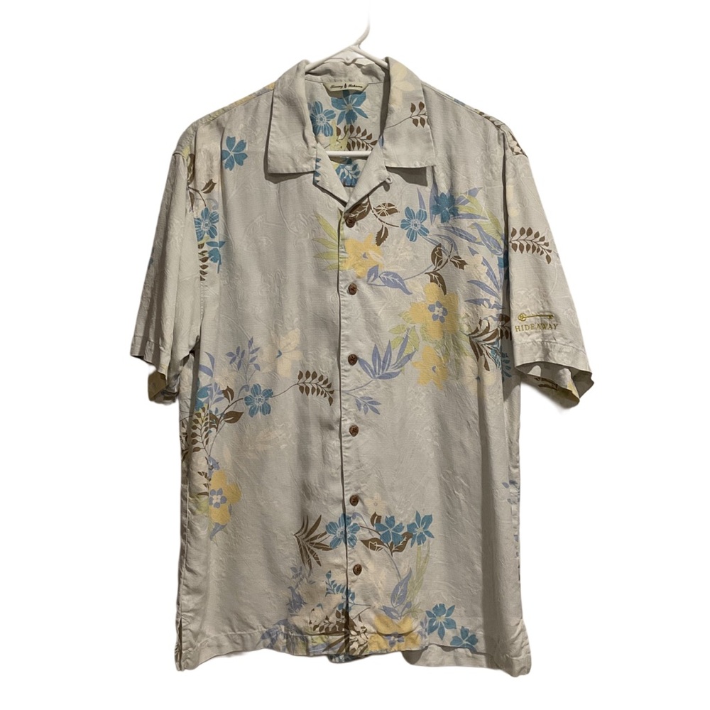 Tommy Bahama Men’s Silk Button Up‎ Shirt Multicolor